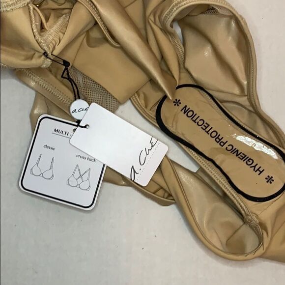 NWT A. Che Reese Maillot swimsuit nude mesh XS - Picture 6 of 8